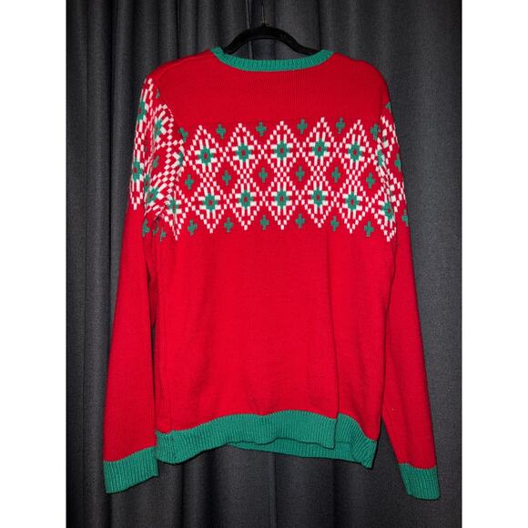 Ugly Christmas Sweater Xmas Size Large Cow - Picture 3 of 3